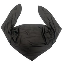 DYNAMITE Women&#39;s Black Satin Scarf Handkerchief Back-Tie Polyester Halte... - £3.87 GBP