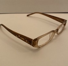 COACH Paulina (575) Eyeglasses Frames Crystal Sand Ornate Arms - $46.53