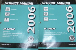 2006 Chevy Uplander Buick Terraza Pontiac Montana SV6 Servizio Repair Manual Set - £239.51 GBP
