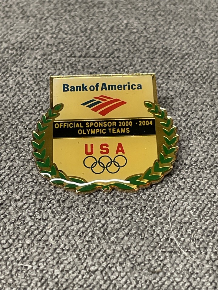 2000 Bank of America Sydney Australia Olympic Rings Pin USA Wreath KG JD - $5.93 2000 Bank of America Sydney Australia Olympic Rings Pin USA Wreath KG JD - $5.93