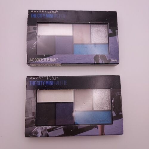 LOT OF 2-MAYBELLINE The City Mini Eyeshadow Palette CONCRETE RUNWAY New Sealed - $11.87