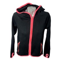 Gap Fit Zip Jacket Womans Black Pink Size M Knit Activeware Top - £22.00 GBP