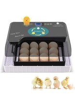 12 Egg Incubator With Auto Turning, Temp, Humidity Control UPGRADED - £23.64 GBP