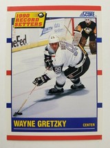 1990 Wayne Gretzky Score Record Setters Nhl Hockey Card # 347 Los Angeles Kings - £4.01 GBP