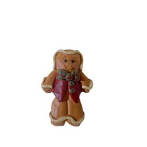 Vintage 1990’s Cast Resin 2 x 1.5 Gingerbread Man Christmas Brooch Pin - $19.73