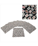 Playing Cards Fabric Squares Lot 10  14X14 in Finished Edges Napkins Gam... - $20.48