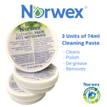 Norwex Cleaning Paste Polish Cleans Stain Rust Dirt Removal 74ml - 2.5 fl oz x 3 - £62.78 GBP