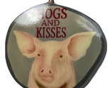 Kurt Adler Ornament Hogs and Kisses Pink Pig Pink Gray 4 in - $7.35