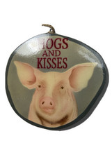 Kurt Adler Ornament Hogs and Kisses Pink Pig Pink Gray 4 in - £5.75 GBP