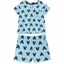 Disney™ ~ Minnie ~ Mickey Mouse ~ 2 Piece Pajama Set ~ Black on Blue ~ Size 3T - £14.71 GBP