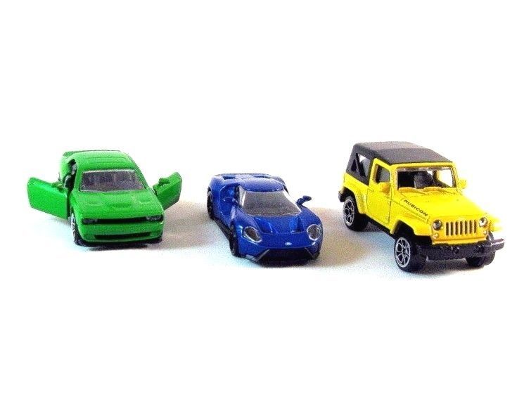 MAJORETTE STREET CARS, SET*3 DIECAST CAR MODELS,JEEP/FORD/DODGE,NEW - $23.41