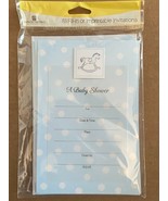 1 Pack of Blue 8 American Greetings Fill In Baby Shower Invitations *NEW... - $13.56 CAD