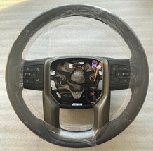 OEM Denali black leather heated steering wheel for some 2019+ Sierra trucks - $189.99