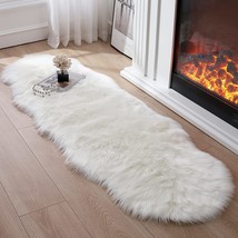 The Following Items Are Available: Faux Fur Rug For Bedroom, Fluffy Runner Rugs - £35.39 GBP
