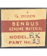 Pack of 3 NOS NEW Genuine Benrus Watch Cal. AK - Winding Cover Screw - P... - $18.02 CAD
