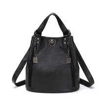 Multifunction Ladies Leather Backpa High Quality School Bags for Girls Travel Ba - £39.22 GBP