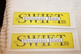 HO Scale Vintage Set of Box Car Side Panels, Swift Premium Ham, Yellow, #1952 - £11.00 GBP