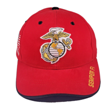 Operation Enduring Freedom USMC Marines Adjustable Hat Ball Cap Red SEMPER FI - £6.88 GBP