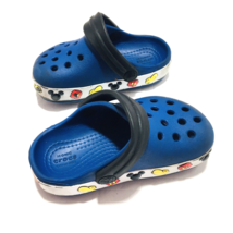 Crocs Shoes Kids C 5 Toddler Disney Mickey Mouse Clogs Comfort Blue - £18.63 GBP