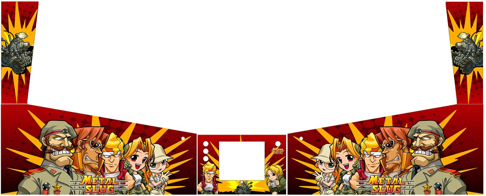 Metal Slug Pinball Decal Pinball Cabinet Graphic Art  Vinyl Sticker