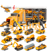 25 in 1 Die-Cast Pull Back Construction Truck Vehicle Toys for 3-7Year O... - $34.12