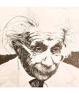 1961 Albert Einstein Portrait Look Magazine 25th Anniversary Page Silver... - $29.99