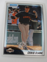 2010 Bowman Chrome #BCP111 Craig Clark San Francisco Giants Rookie Baseball Card - £1.59 GBP