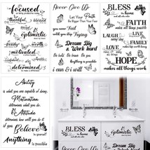 4 Sheets Vintage Rub On Transfers Butterfly Word For Furniture Inspirati... - $24.99