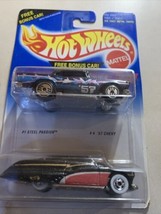 Vtg 1994 Hot Wheels Steel Stamp Series 57 Chevy and Steel Passion New In... - $9.89
