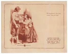 Ernst Lubitsch&#39;s Madame Dubarry (Passion) (1919) Pola Negri Pleads At Guillotine - £221.68 GBP