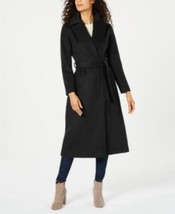 MSRP $440 Forecaster Belted Maxi Walker Coat Black Size 8 NWOT - $217.80