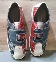 Dexter Classic Bowling Shoes Leather Rental Shoes Red Blue Size 5 - £32.70 GBP