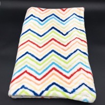 Little Miracles Baby Blanket Chevron Costco Blue Green Red Yellow Orange - £39.14 GBP