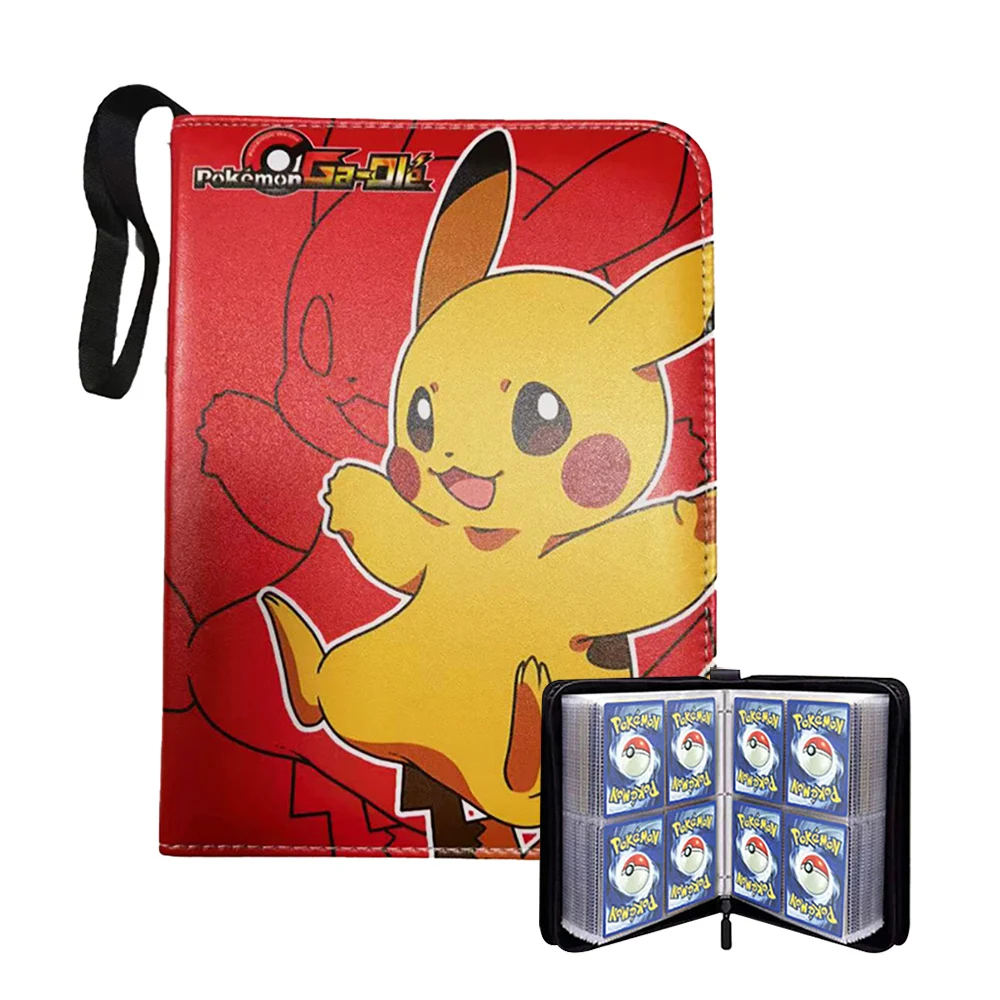 TCG/Pokemon Game Card Binder 4-Pocket with 400 Pockets Card Holder PU Top - £18.75 GBP