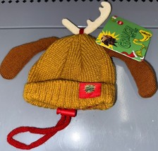 The Grinch MAX Horn Dog Cat Pet Knit Hat Beanie Christmas XS/S New Costume Warm - £10.23 GBP