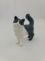 MAINE COON Cat Domestic House Figure White Gray Grey 2008 Blip Toys REF 16604 - £30.96 GBP