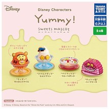Disney characters Yummy! Sweets Mascot (Complete Set of 4 Types) Gacha C... - $19.31