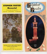 2 Stephen Foster Brochures 1950&#39;s White Springs Florida  - $21.78