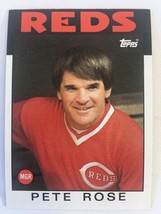 1986 Topps Pete Rose Cincinnati Reds Manager No. 741 - £1.55 GBP
