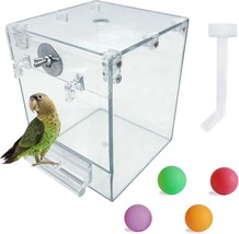 Pinvnby Bird Bath Box,Parrot No-Leakage Bathtub For Cage Hanging Tube, 6... - $17.59