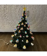 Vintage Atlantic Mold Mid-Century Snow Flocked Ceramic Christmas Tree 22... - $104.99