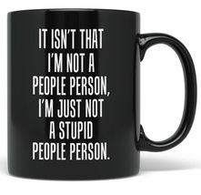 PixiDoodle Funny Sarcastic Antisocial Introvert Coffee Mug (11 oz, Black) - £20.66 GBP+
