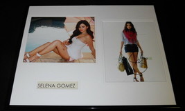 Selena Gomez Signed Framed 16x20 Heels Poolside Shopping Photo Set - £272.20 GBP