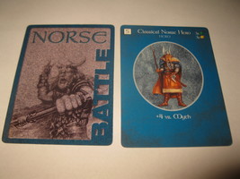 2003 Age of Mythology Board Game Piece: Norse Battle Card: Classical Hero  - £0.79 GBP