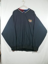 Lions Pride Pullover Windbreaker Mens XL Black JX Enterprises Trucking Vtg - £25.69 GBP