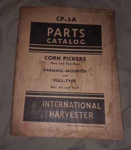Primary image for international harvester parts catalog cp 3a corn pickers Nos 14 & 14 - P