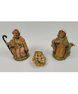 Euromarchi Holy Family Nativity Set Jesus Mary Joseph Manger 3.5&quot; - $19.79