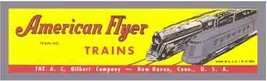 American Flyer Trains Set Box Label WO5016 Adhesive Sticker S Gauge Parts - $9.98