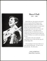 Marcel Dadi 1951-1996 death notice Charlie &amp; Bill Kaman Tribute article w/ photo - $4.00