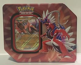 (1) Pokemon ex (Empty) Tin (1) foil promo card &quot;Koraudib ex&quot; - £9.57 GBP